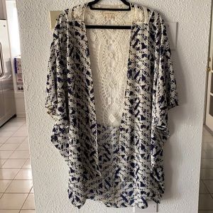 Painted Threads Kimono/Cover Up Size L